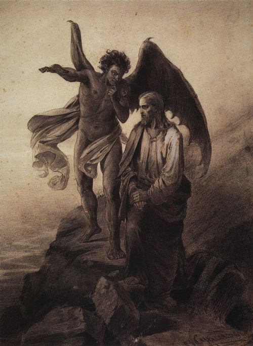 image of the temptation of Christ